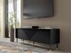 Mobistoxx WOODKID Meuble tv-hifi 4 portes noir