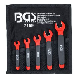 BGS VDE Single Open-Ended Spanner Set | 7 - 14 mm | 5-Piece