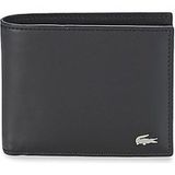 LACOSTE Leren Portemonnee FG Billfold & Coin Nero Zwart