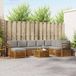 vidaXL Hoek loungeset 8 zitplaatsen Acacia hout Naturel et gris clair