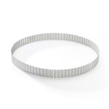 DE BUYER - 3030.32 - kaneel geperforeerde taartring 32 cm ht 3 cm, zilver