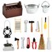 Boîte à outils miniature Houtje Touwtje, 16 pièces, en bois, pour maisons de poupées
