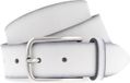Vanzetti Leren Riem Denim Love 35mm Full Leather Belt W100 White Wit