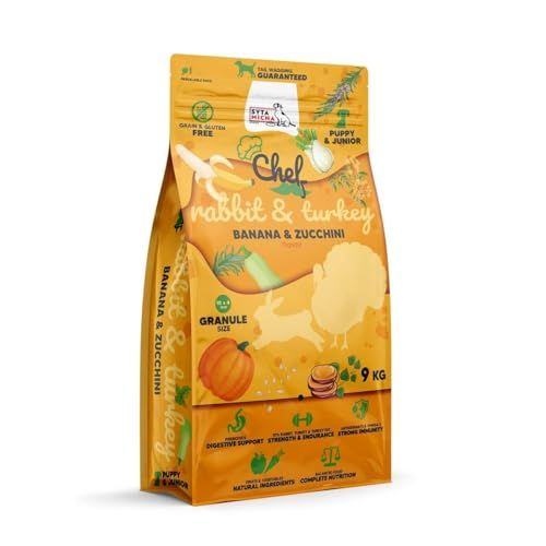 SYTA MICHA Chef Puppy - Bananenvoer - Turkije & Konijn - 9 kg