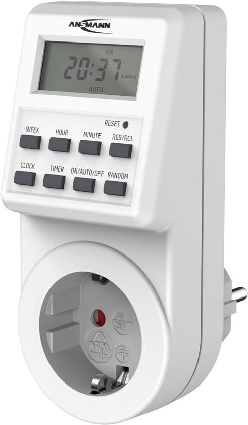 ANSMANN Digitale Weekschakelklok AES6, wit