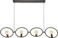 G***-M Giga Meubel Hanglamp Loop - Zwart Metaal - 4-Lichts