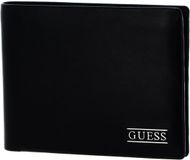 GUESS Leren Kaarthouder New Boston Flat Billfold Black