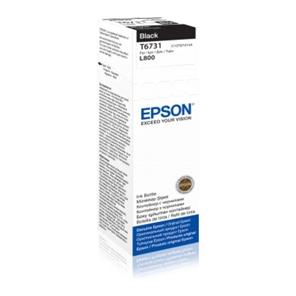 Epson T6731 inktfles zwart (origineel)