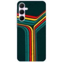 Samsung Galaxy A55 5G Retro lines bedrukt siliconen hoesje
