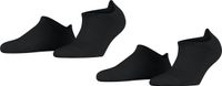 Esprit Active Basic 2-Pack duurzaam biologisch katoen multipack sneakersokken heren zwart - Maat 39-42