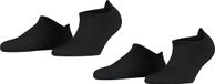 Esprit Active Basic 2-Pack duurzaam biologisch katoen multipack sneakersokken heren zwart - Maat 39-42