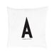 Design Letters Persoonlijke kussensloop A-Z (80 x 80) A, Wit, One size