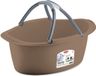 Stefanplast Wasmand/draagmand/teil met hengsel - kunststof - 25 Liter - cappuccino