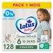 Lotus Baby Natuurlijke zachtheid, luiers, maat 6 (16-26 kg), 1 maand, 128 luiers