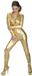 Aptafêtes Finidi Disco kostuum voor vrouwen - Jumpsuit - Polyester - Goud/Brons - Maat S