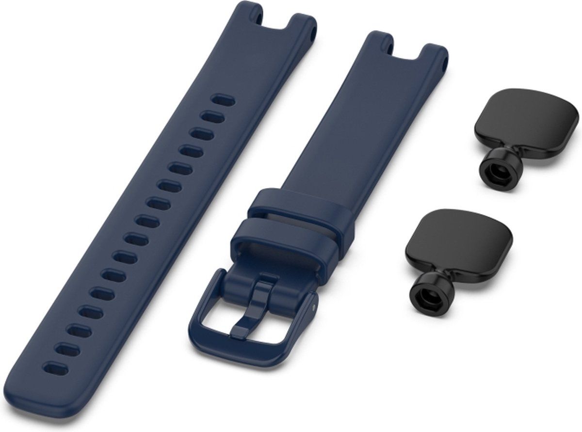 Intercella Siliconen bandje - geschikt voor Garmin Lily - donkerblauw