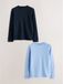 Next Jongens 2-pack thermische tops met lange mouwen - Blauw