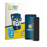 BROTECT - privacy screenprotector voor NUU Mobile X10 5G - Folie Beschermfolie Blauwlichtfilter 2 Stuks