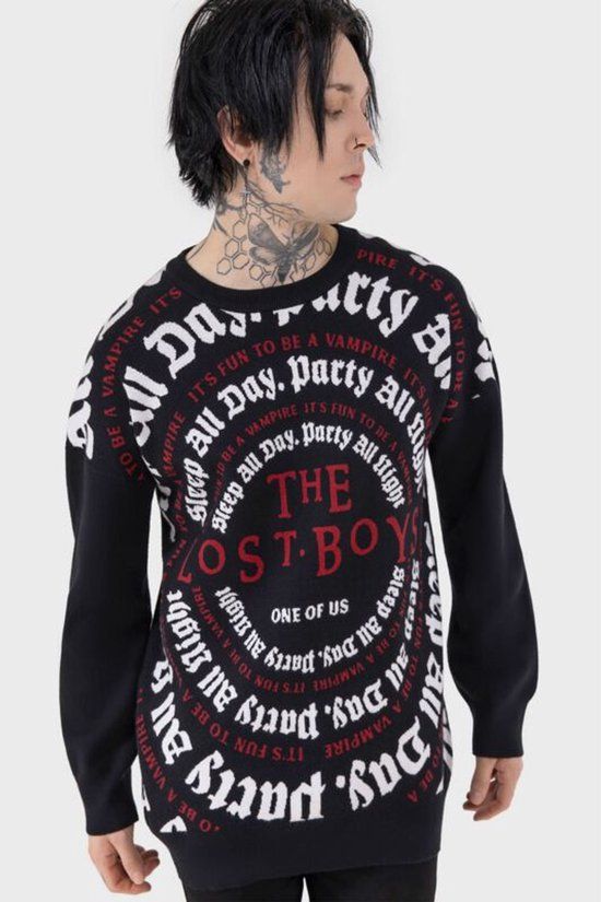 Killstar The Lost Boys - Party All Night Sweater Heren Sweatshirts - zwart - L