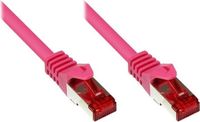 VARIA Group Icecat Patchkabel Cat. 6, 10 meter, S/FTP, PiMF, magenta, PVC, RJ45-TIA568B