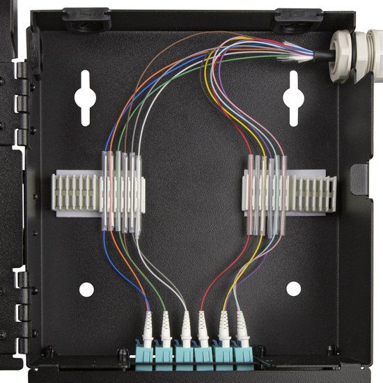 ACT Fiber patch box voor prefab en MTP/MPO adapters, 1 slot