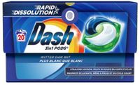 Dash Wasmiddelcapsules 3in1 Pods Witter dan Wit 20 stuks