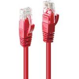 Lindy Verbindingskabel - RJ-45 (M) naar RJ-45 (M) - 20 m - UTP - CAT 6 - rood