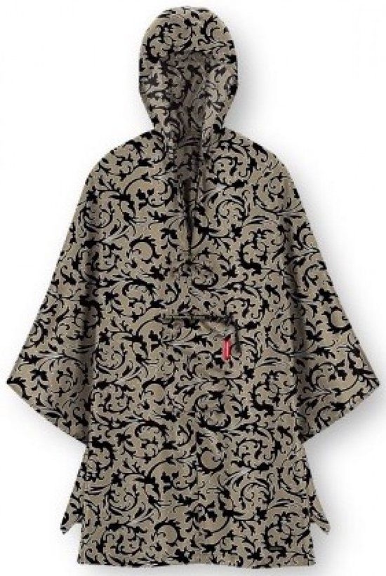 Reisenthel Mini Maxi Poncho Regenponcho - Baroque Marble Zwart - Unisex - One size