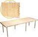 Famanu Table de camping pliable - Table de pique-nique pliable pour l'extérieur - 70 x 180 cm - Bois de pin