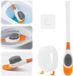 Sans marque Mignonne Brosse de toilette en silicone en forme de canard