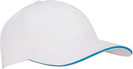 New Port Baseballcap Senior - Sandwich - Wit/Aqua