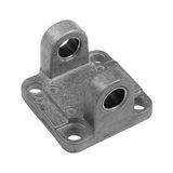 RIEGLER 156673-453.016 Draaibare vorkbevestiging met aansluitingen, ISO 15552, ISO 21287, Ø80, 1 stuk