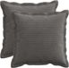 vidaXL - Kussensloop - 2 stuks - Donkergrijs - 50 x 50 cm - Corduroy