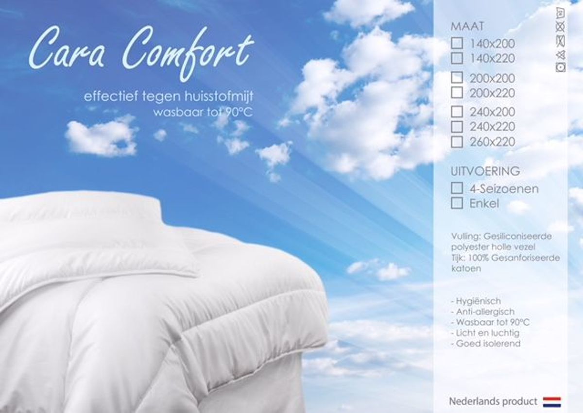 Timzo Cara comfort Dekbed 4 seizoen - 8718889020119