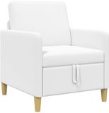 vidaXL Zitbank met opbergruimte Wit Polyester 72 x 78 x 87 cm