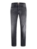 JACK&JONES Jongens Jeans JJIMIKE JJCOOPER ST 335 BF Tapered Fit Black Denim Katoen/Elastaan