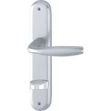 HOPPE Deurgarnituur NEW YORK - op bord WC 90, deurdikte 37-42, VK 8/8,5 zilver geanodiseerd
