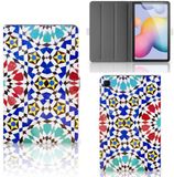 B2Ctelecom Samsung Galaxy Tab S6 Lite Book Case Mozaïek