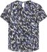 s.Oliver Blouse Dierenprint Korte Mouw Lichtbeige