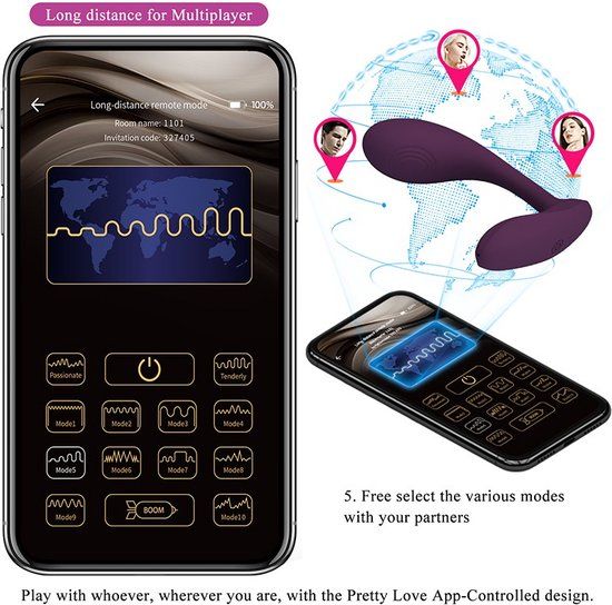 Pretty Love Baird Paarse Panty Vibrator