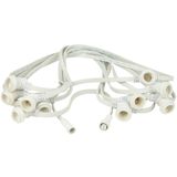 Showgear Guirlande lumineuse E27, 20 m et 20 douilles, blanche