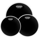 Evans ETP-CHR-S Black Chrome Standard Tom Pack