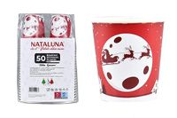 Nataluna Dis.3 Wegwerp papieren bekers, 75 ml, 50 stuks, zoals afgebeeld