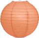 Merkloos Luxe bol lampion perzik 25 cm