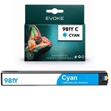 Evoke Compatible Ink for HP 981Y L0R13A Cyan 16000 Pages Pagewide E55650 MFP E58650 556/586