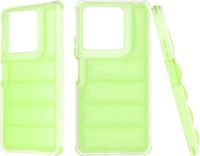 Techsuit Hoesje geschikt voor Xiaomi Redmi Note 13 5G - Wave Shield Shockproof Hard Case Back Cover - Groen