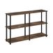 Furinno Besi 3 x 2 industriële multifunctionele plank display rack met metalen frame, walnoot baai