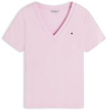 Tommy Hilfiger Dames T-shirt Katoen XL Korte mouw Roze