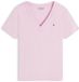 Tommy Hilfiger Dames T-shirt Katoen XL Korte mouw Roze