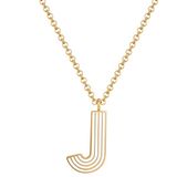 Glanzstücke München Kette Schakelketting Staal Geel Goud 45 cm Vrouwen